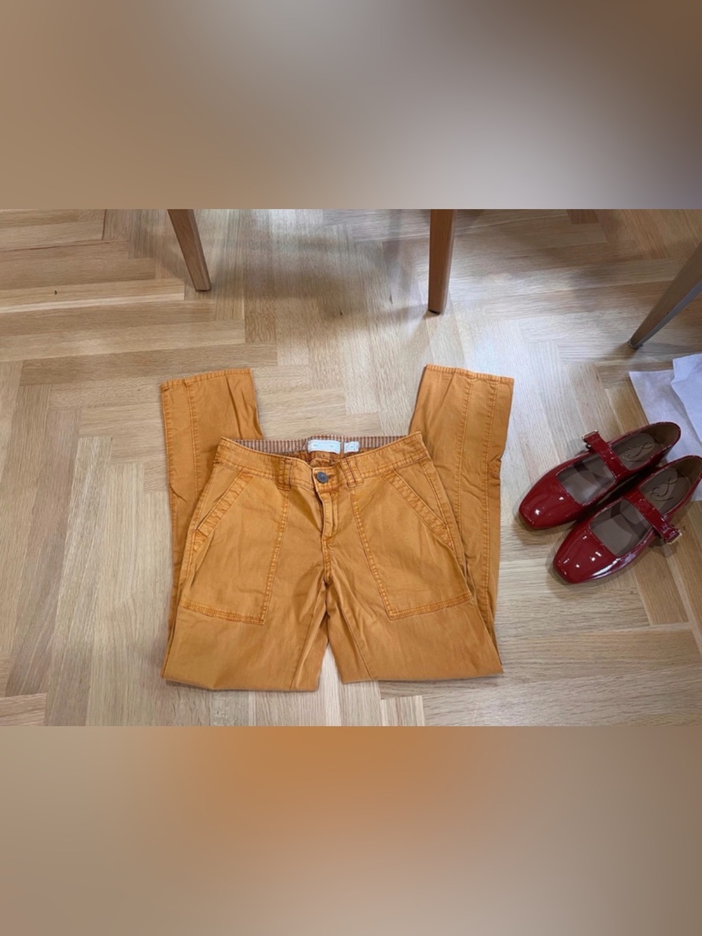 Anthropologie Hei Hei Ocre Cotton Pant
